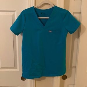 Figs Catarina top (XS) and Zamora joggers (XST) teal